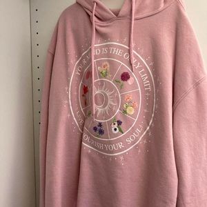 Womens horoscope floral hoodie